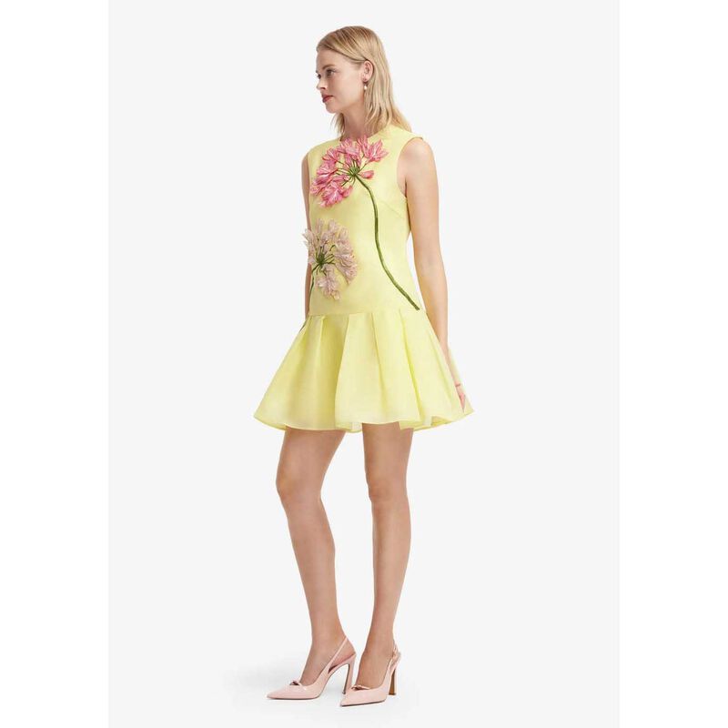LEO LIN Petra Applique Mini Dress - Agapanthus Print image number 3